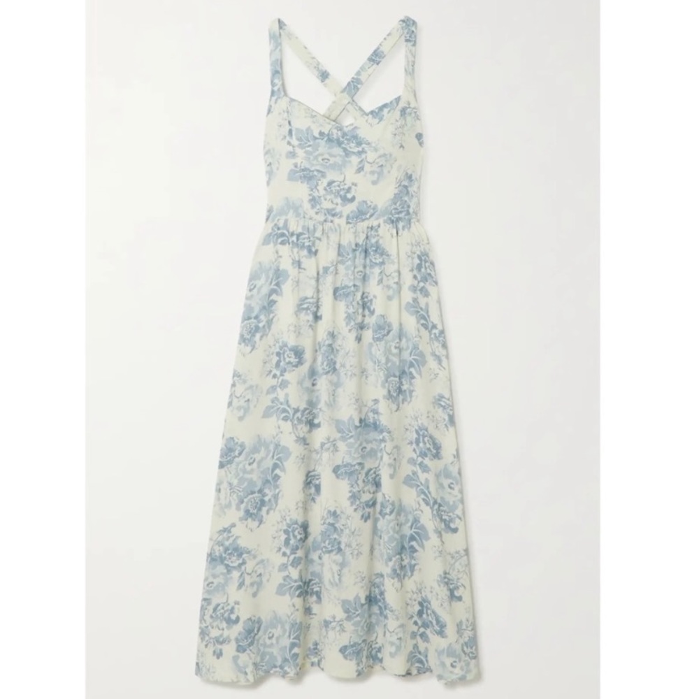 Reformation Brixton Dress in Teacup - 0